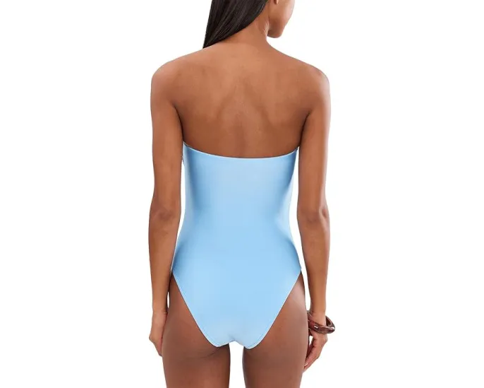 Цельный купальник-бандо Palermo с кольцом от Seafolly и боковыми косточками