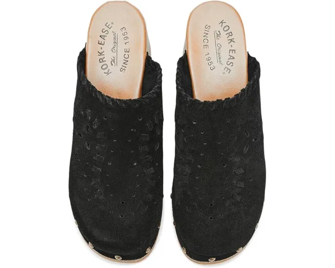 Kork-Ease сабо Tomika из итальянской замши с декоративной строчкой