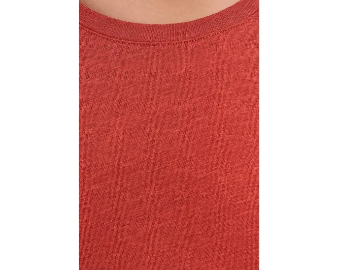 Футболка Eileen Fisher с круглым вырезом из органического льняного джерси