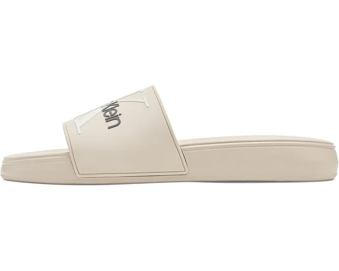 Сланцы Calvin Klein Wythe с логотипом CK и круглым открытым носком