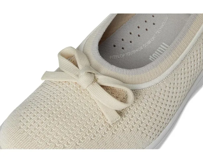 Балетки FitFlop Super-Q Bow Knit с бантом