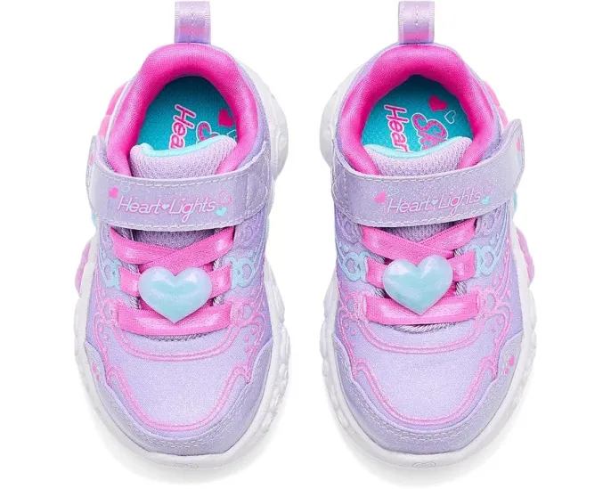 Кроссовки Skechers Enchanted Heart Lights 303266N для малышей с подсветкой и сердцем
