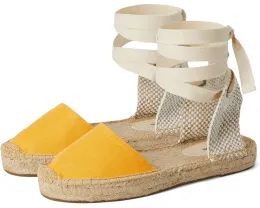 Эспадрильи Linen Lauren Lace-up от Soludos с льняным верхом и завязками