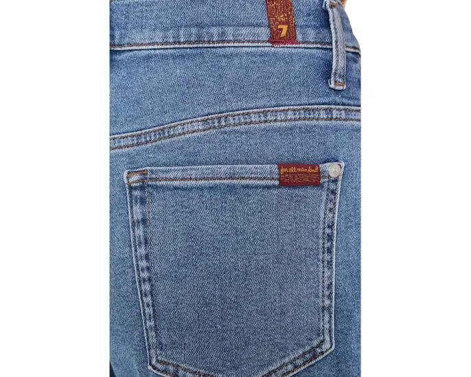 7 For All Mankind джинсы Stovepipe Straight Ankle цвета Oceanstone