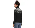 Свитер Supersoft с вафельной вязкой, высоким воротником и узором Fair Isle L.L.Bean