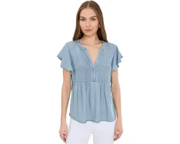 Блуза Liverpool Los Angeles с рукавами-фонариками и защипами