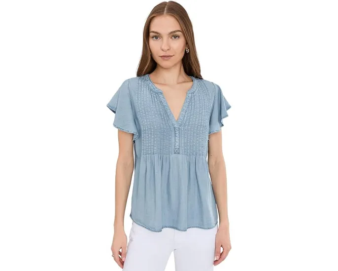 Блуза Liverpool Los Angeles с рукавами-фонариками и защипами