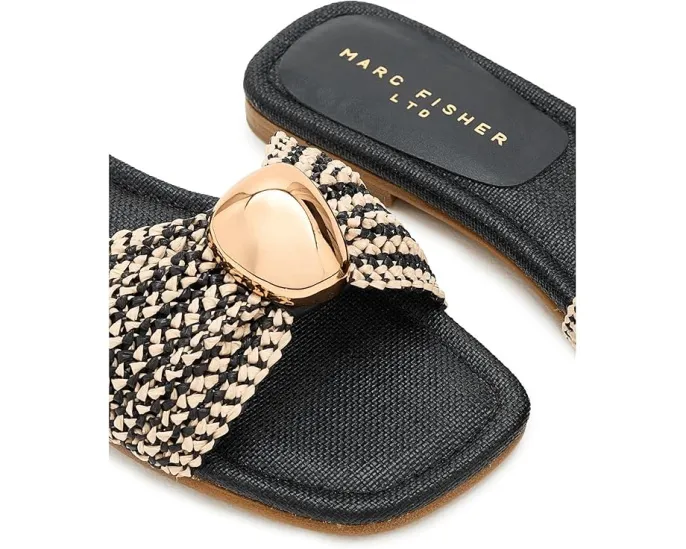 Сандалии Nalena Casual Sandals с квадратным носком и плетеным декором от Marc Fisher LTD