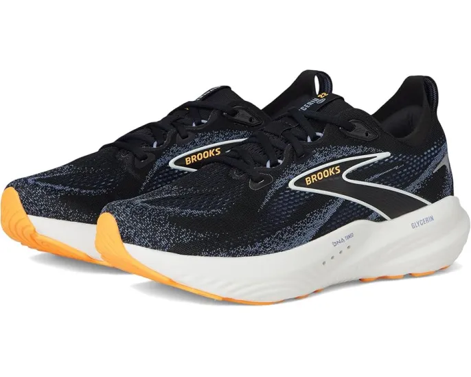 Кроссовки Brooks Glycerin 22 с двойным жаккардовым верхом и резиновой подошвой