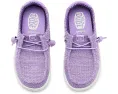 Hey Dude кроссовки Wendy Stretch Sox для детей из фиолетового трикотажа