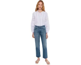 Узкие прямые джинсы Petite Longline Straight Jean от Madewell в стирке Pickett