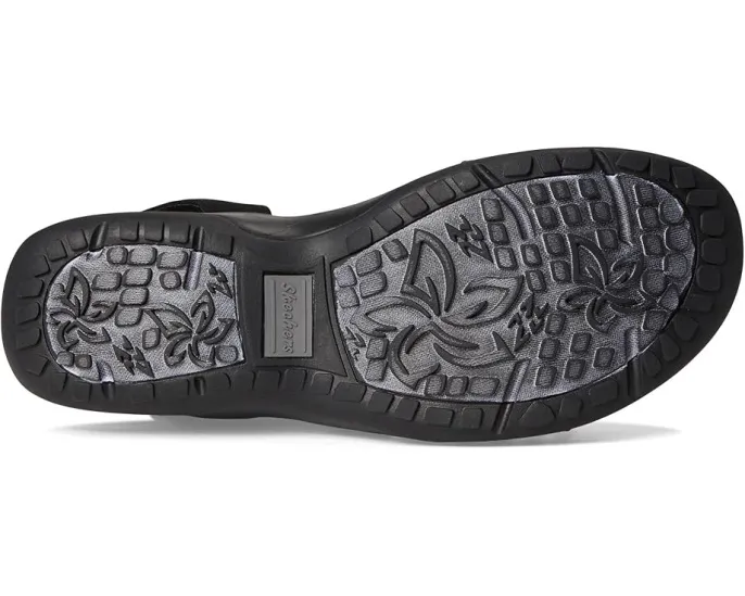 Водостойкие сандалии Skechers Reggae Slim Coffee Run с технологией Stretch Fit и стелькой Memory Foam