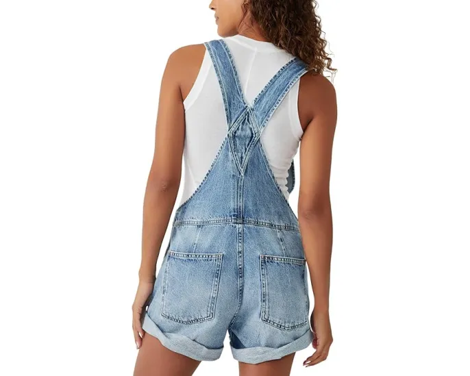 Сарафан Free People We The Free Ziggy Shortall из хлопка с регулируемыми лямками