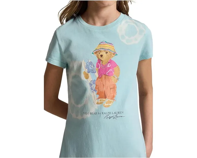 Платье с мишкой Polo Ralph Lauren в технике тай-дай