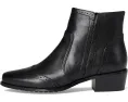 Ботильоны Spring Step Salmar из цельнозерненой кожи с перфорацией и квадратным каблуком