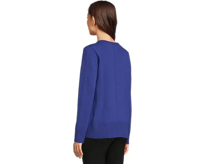 Свитер EILEEN FISHER из мериносовой шерсти с круглым вырезом