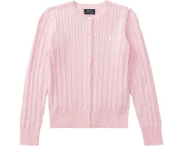 Кардиган Polo Ralph Lauren Kids из хлопка с рельефным узором для старших детей