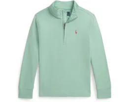 Полузип Polo Ralph Lauren Kids худи из интерлока для малышей с вышитым пони