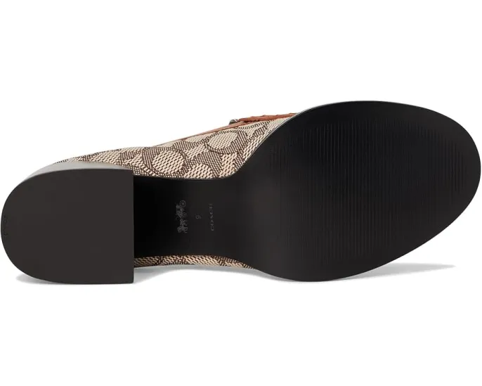 COACH Лоферы Natalie из текстильного жаккарда с квадратным каблуком