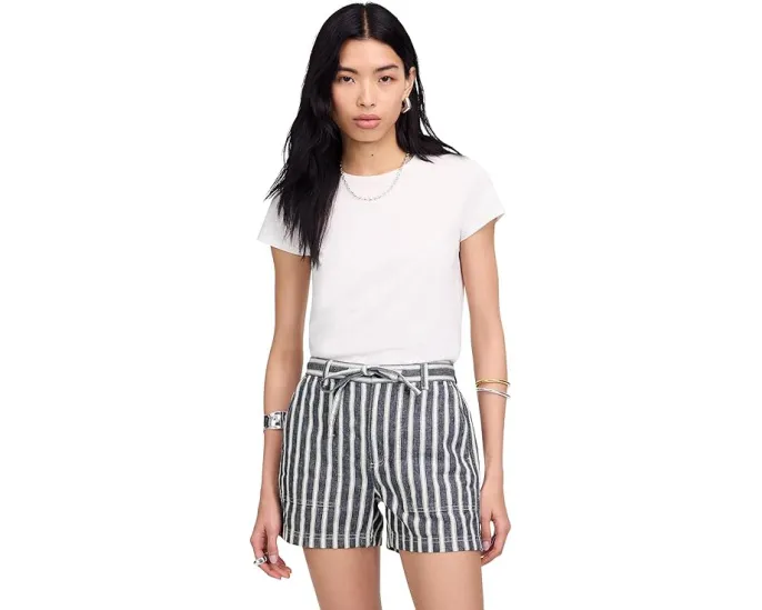 Шорты Madewell Utility E Back в полоску