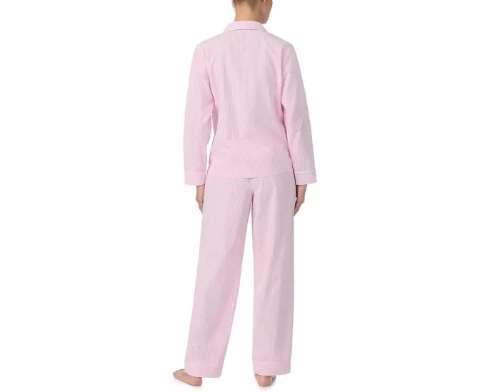 Пижамный набор Lauren Ralph Lauren Cotton Woven Long Sleeve Notch Collar PJ Set