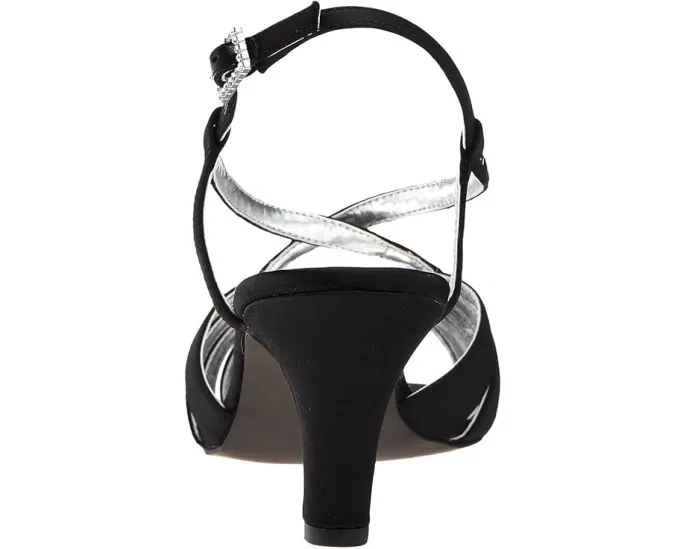 Сандалии Whisper на регулируемой шлейке с открытым носком и стразами David Tate