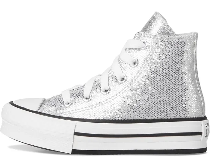 Converse Kids кроссовки Chuck Taylor All Star Lift Disco с блестками на платформе