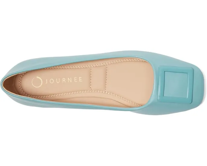 Балетки Zimia с квадратным носком и фурнитурой из искусственной кожи