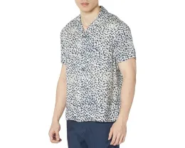 Короткая рубашка John Varvatos Danny с принтом и свободным кроем