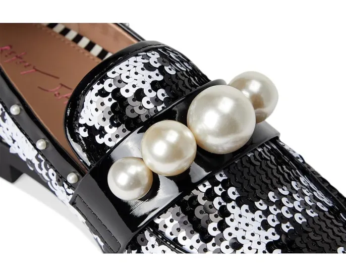 Лоферы Blue by Betsey Johnson Harloe с жемчужным декором на верх из страз