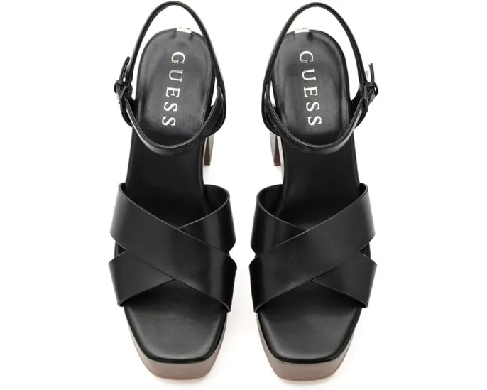 Босоножки GUESS Qeelin с каблуком и платформой