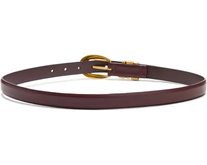 Широкий кожаный ремень Madewell Triple Metal Keeper с массивной пряжкой