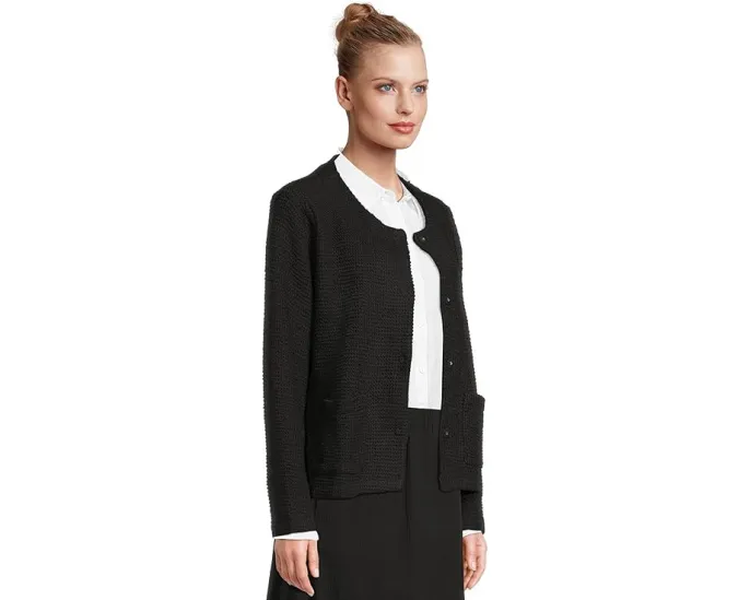 Жакет из органического хлопка с круглым вырезом от Eileen Fisher