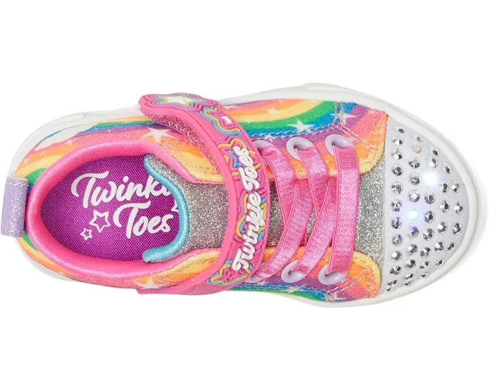 Детские кроссовки SKECHERS KIDS Twinkle Sparks 314829N с подсветкой и липучкой