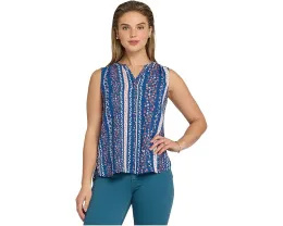 Блуза NYDJ Sleeveless Pintuck без рукавов с защипами и скрытой застежкой