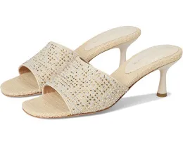 Сандалии Donald Pliner Rikki на среднем каблуке с плетеной рафией