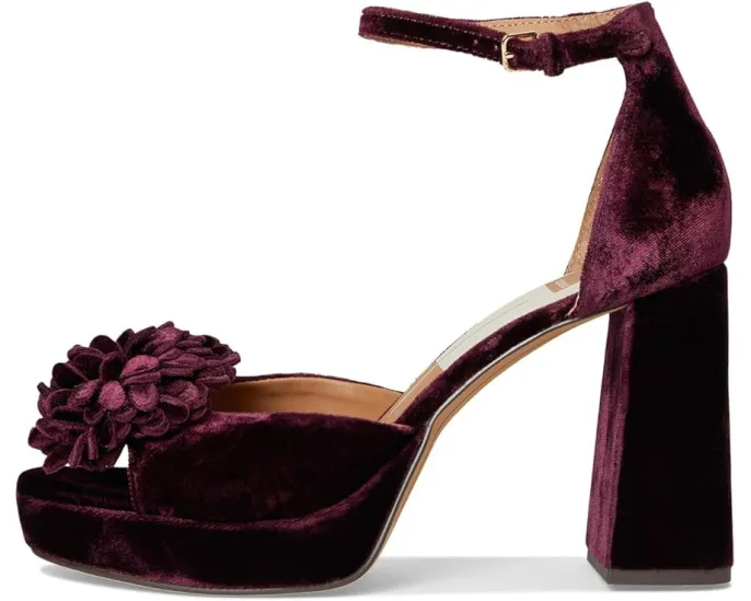 Босоножки Perel на платформе от Dolce Vita с велюровым верхом и помпоном