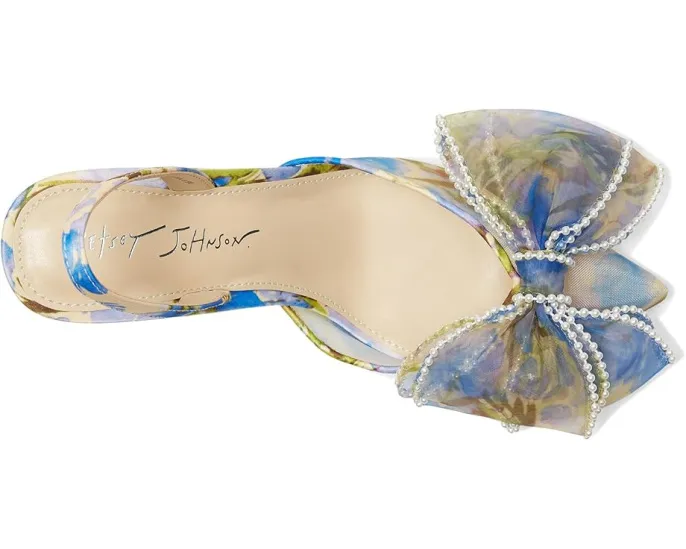 Туфли-лодочки Blue by Betsey Johnson Kelli с жемчужным бантом и тонким каблуком