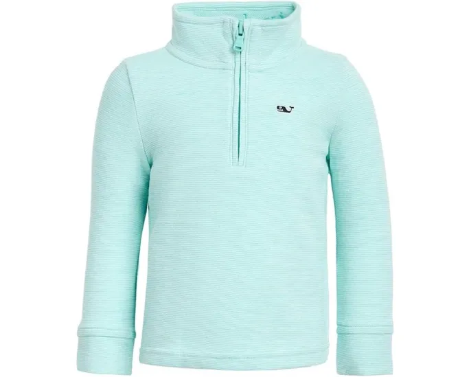 Свитшот Saltwater с молнией на четверть из мягкой хлопковой ткани Vineyard Vines Kids