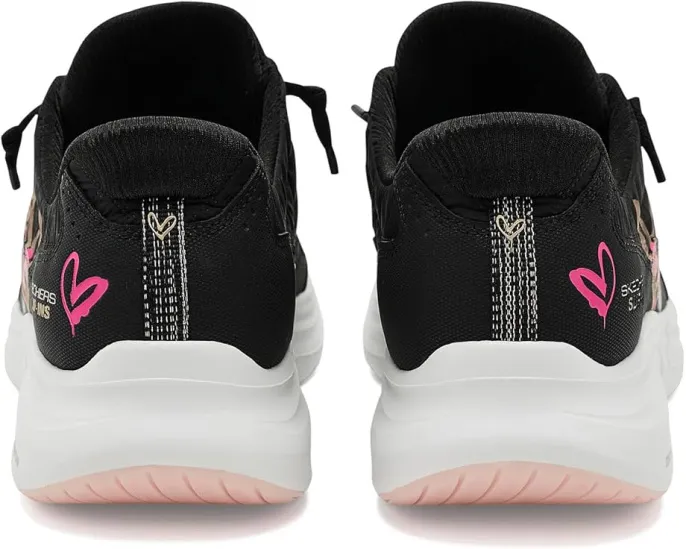 Кроссовки Skechers Contour Foam Cozy Fit Golden Embrace Hands Free Slip-ins с забавным дизайном