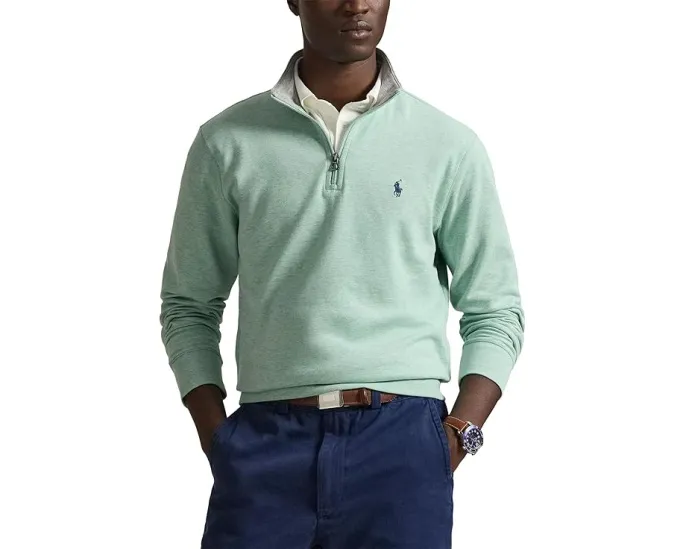 Полувер Polo Ralph Lauren Long Sleeve Lux Jersey из трикотажной смеси с вышитым пони