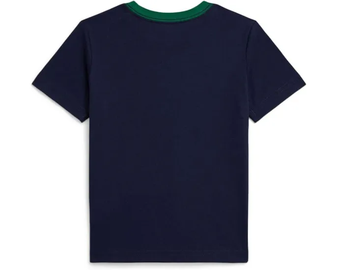 Футболка Polo Ralph Lauren Kids Logo Cotton Jersey с аппликацией