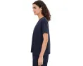 Футболка Eileen Fisher с V-образным вырезом из органического хлопкового джерси