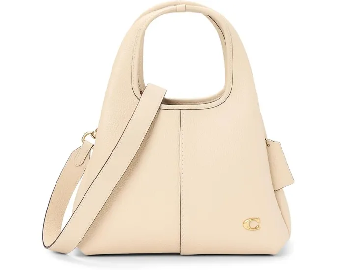 Сумка через плечо COACH Polished Pebble Leather Lana 23 с ремнем через плечо