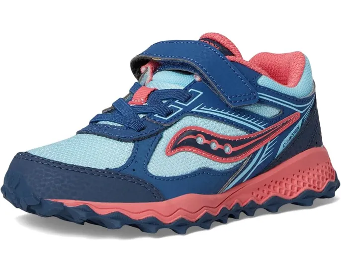 Детские кроссовки Saucony Cohesion TR14 A/C для бега по пересеченной местности с верхом из кожи и сетки