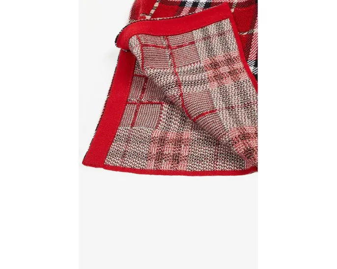 Плащ Burberry Kids Grela Check из шерсти с клетчатым принтом и застежкой-молнией