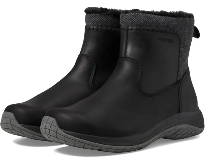 Ботинки Merrell Encore Ice 5 Mid Zip с водонепроницаемой кожей и утеплением
