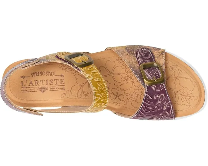 Сандалии L'Artiste by Spring Step Osuna из пробки и кожи с массивным каблуком