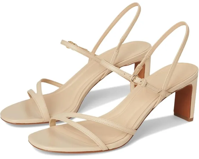 Сандалии Vince Marcela Strappy с ремешками под крокодила и квадратным каблуком