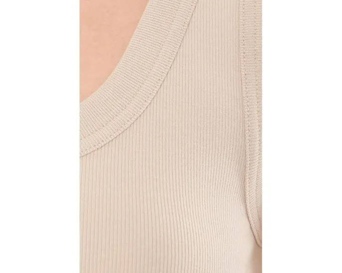Топ NIC+ZOE Petite Perfect Knit Rib Scoop Tank с V-образным вырезом